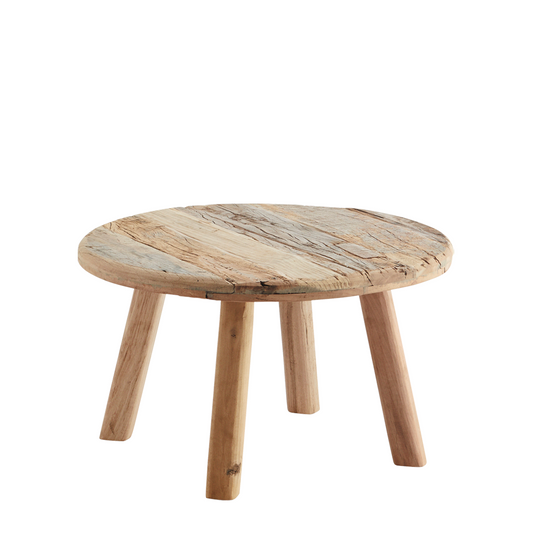 Table basse ronde bois recyclé